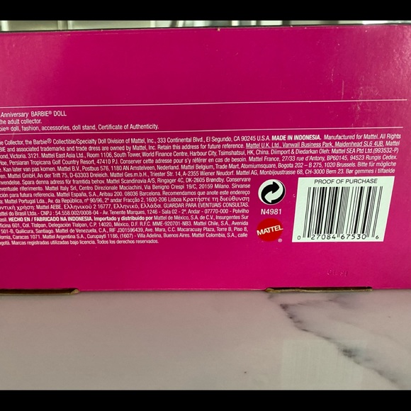 Barbie 50th Anniversary Golden Glamour Doll - Picture 4 of 5